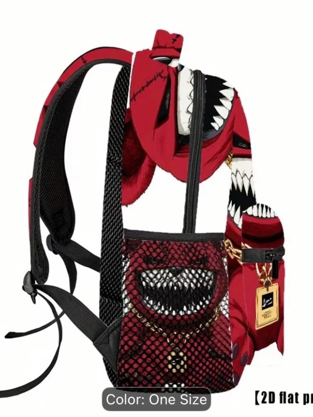 Source Unknown Red & White Bear Graphic Backpack for Men